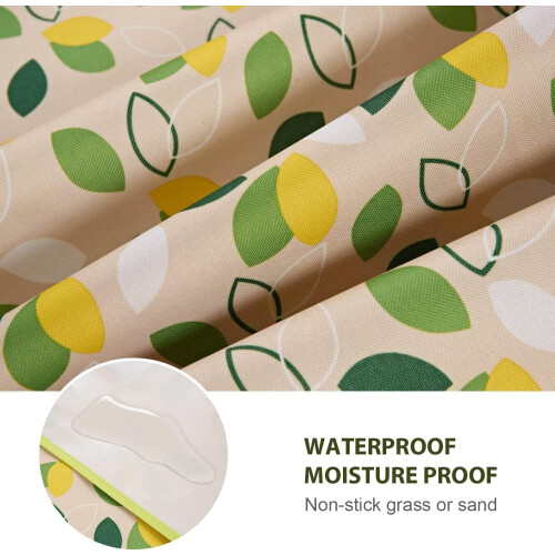 Waterproof Picnic Blanket Large 80x60 Foldable 2