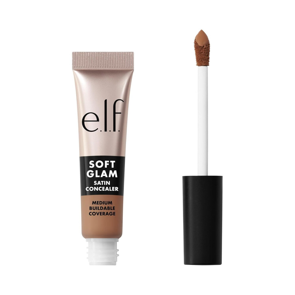 E.l.f. Soft Glam Satin Concealer, Medium Coverage For Blemishes & Under-Eye, Crease-Resistant, Long Lasting, Vegan & Cruelty-Free, 31 Medium Neutral