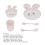 Toddler Dinner Set Cute Divided Plate 6
