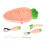 Baby Silicone Carrot Plate with Feeding Utensils 17