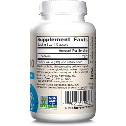Jarrow Formulas, Θεανίνη 100, 100 mg, 60 Βοτάνια Κάψουλες 1