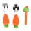 Silicone Baby Feeding Set with Carrot Plate 10