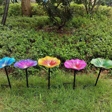 Metal Antique Bird Bath with 2-Pronged Base, Freestanding Bowl Spa & Feeder for Outdoor Garden, Patio, Yard Decor
