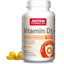 Jarrow Formulas, Vitamin D3, 125 mcg (5,000 IU), 100 Softgel