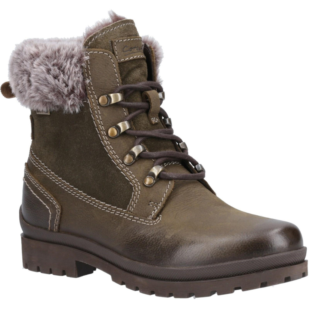 Cotswold (7 Uk, Khaki ) Womens/Ladies Evenlode Ankle Boots Brown