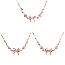 Adjustable Bow Charm Bracelet for Women Gold Silver Beaded