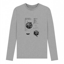 (L, Athletic Grey) Batman Unisex Adult Tech T-Shirt