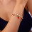 Women's Adjustable Pearl Beaded Bracelet with 3D Strawberry 3