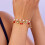 Women's Adjustable Pearl Beaded Bracelet with 3D Strawberry 5