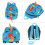 Cartoon Dinosaur Toddler Safety Harness Backpack 1