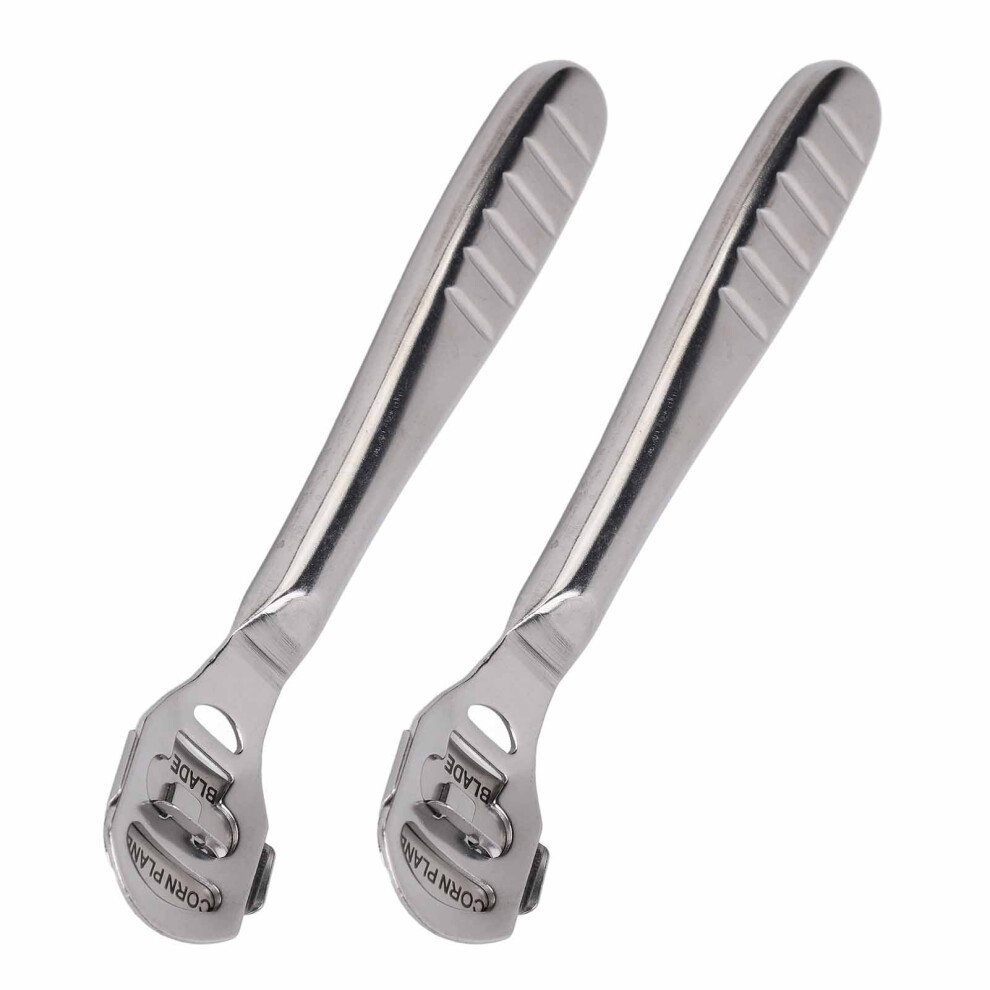 2pc Stainless Steel Foot Callus Trimmer