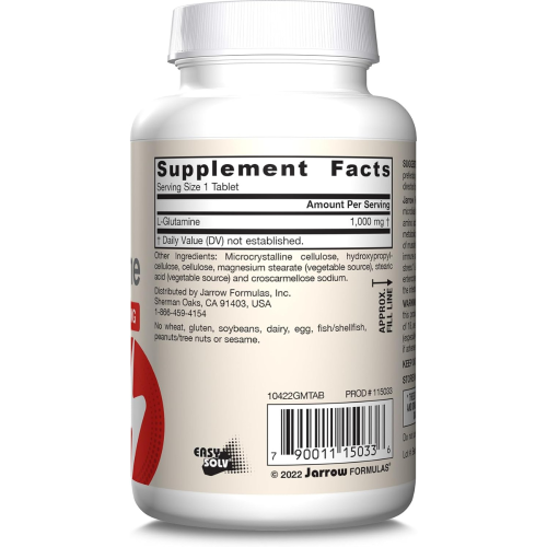 Jarrow Formulas, L-Glutamiini, 1,000 mg, 100 Tabletteja 1