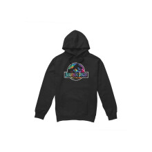 (XXL, Black) Jurassic Park Mens Prehistoric Groove Hoodie