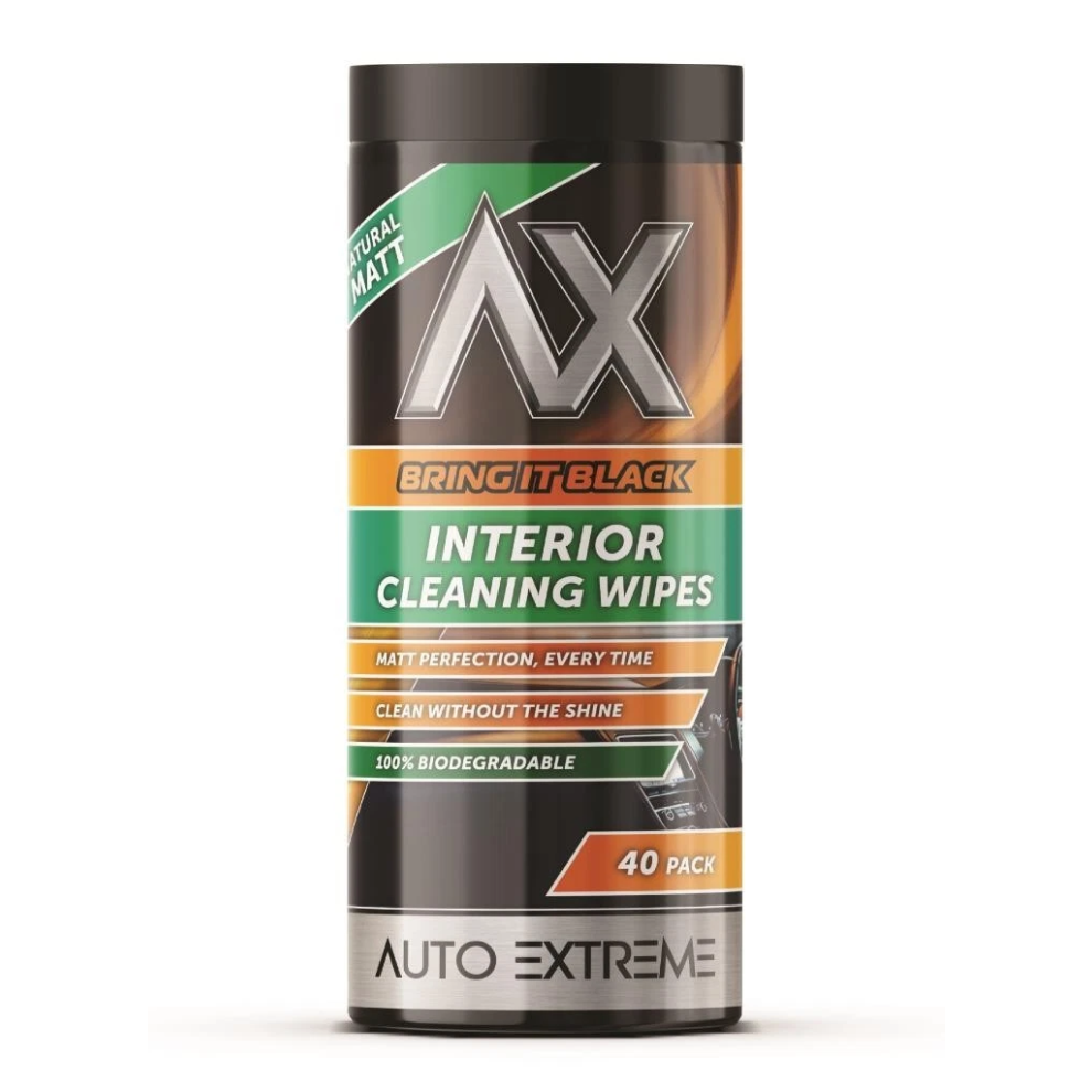 Ax Natural Matt Finish Cleaning Wipes 40 Pack 5055319554510