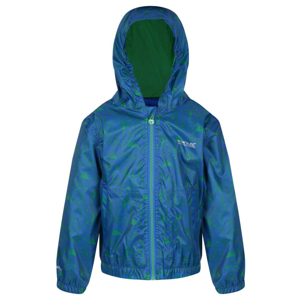 Regatta (6-12 Months, Oxford ) Childrens/Kids Muddy Puddle Peppa Pig Hooded Waterproof Jacket Blue