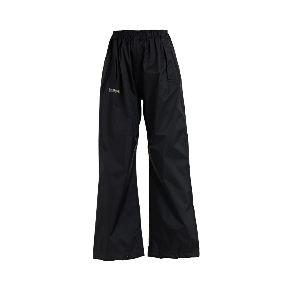 Regatta (9-10 Years, ) Great Outdoors Kids Boys Adventure Tech Pack It Waterproof Overtrousers Black