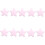 Breloque étoile Double face 6.5CM, 10 pièces, applications-Rose 1