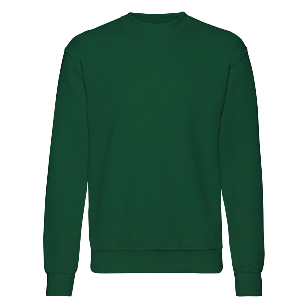 Fruit Of The Loom (L, Bottle ) Mens Set-In Belcoro Yarn Sweatshirt Green