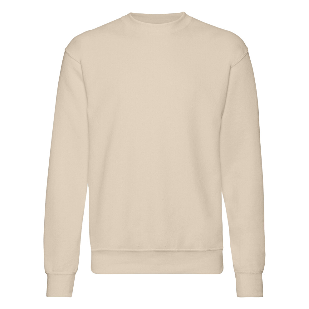 Fruit Of The Loom (S, Natural) Mens Set-In Belcoro Yarn Sweatshirt Multicoloured