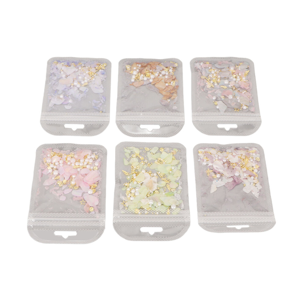 6-Piece Nail Art Glitter Set