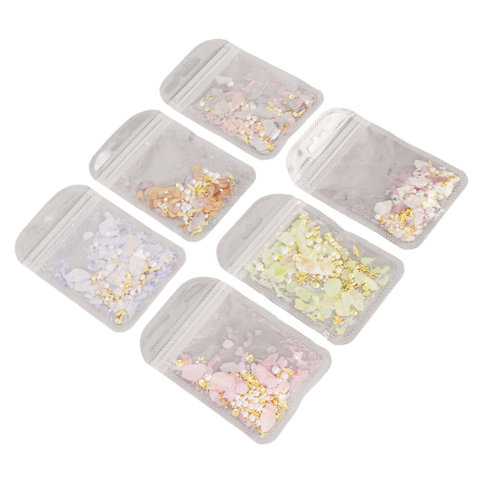 Glitter & Shell Nail Art Pack