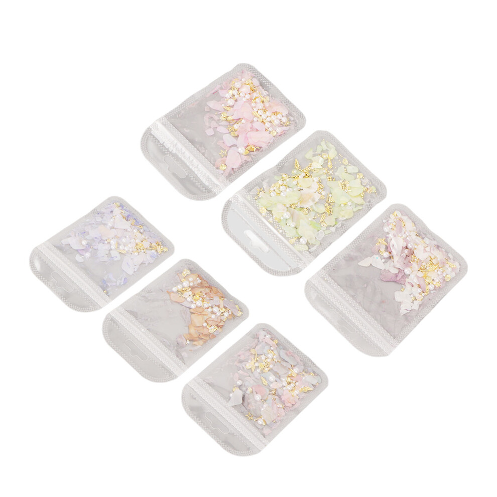 6-Piece Nail Art Glitter Set