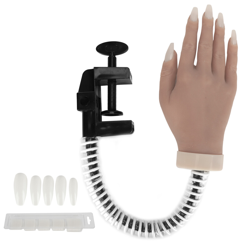 Silicone Nail Mannequin Hand Bendable Stand