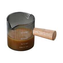 Heat Resistant Glass Measuring Cup With-Graydoublemouth wi