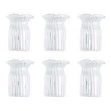 Set of 6 Delicate Glass Blossoms Ornament Perfect-mini1 vase