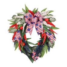 Memorial Day Krans Muur Hangende Ornament Kunstbloem-rotan krans