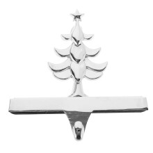 1Pack Christmas Stocking Holder Iron Hook Shape Hanging Decorations for Mantel 3.93X3.14X1.97in