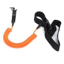 Orange Surf Leash TPU Spiral 10ft