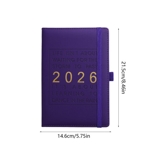 2026Ημερήσιος Σχεδιαστής, Σημειωματάριο Ωριαίου Προγράμματος 365 Ημερών 2