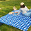 Simple 150x200Cm Folding Activity Towel Perfect For-grass green 3