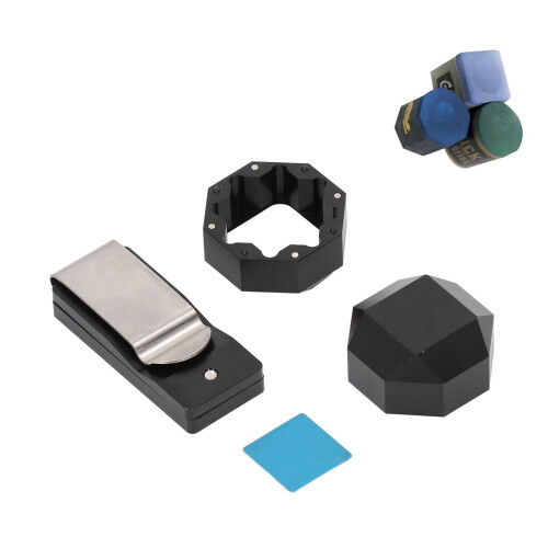 Aluminium Cue Chalk Clip 2 Layers Octagon 1