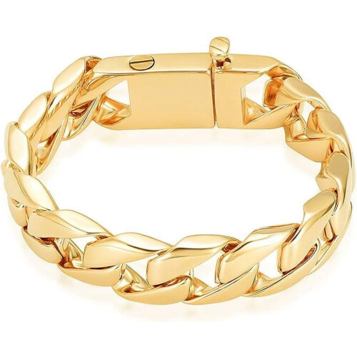 Bracelet de crémation cubain en acier inoxydable –