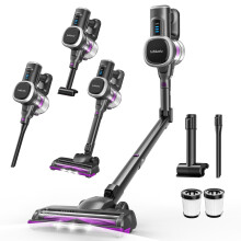 Lubluelu 6 In 1 Cordless Stick Vacuum Cleaner 45KPA Self Standing Handheld Hoover