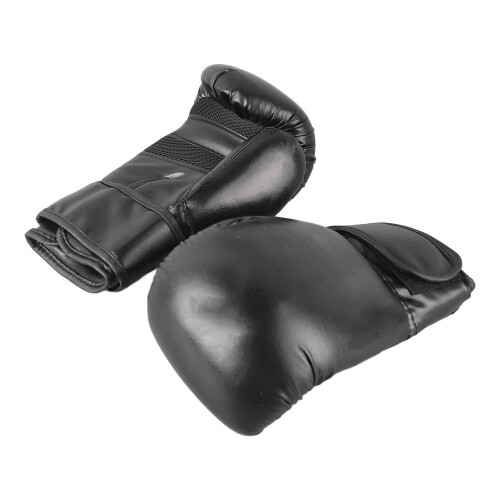 8oz Black PU Boxing Gloves for Heavy Bag Work