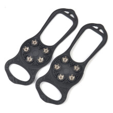Ice Cleats with Stainless Steel Spikes and Silicone Grips