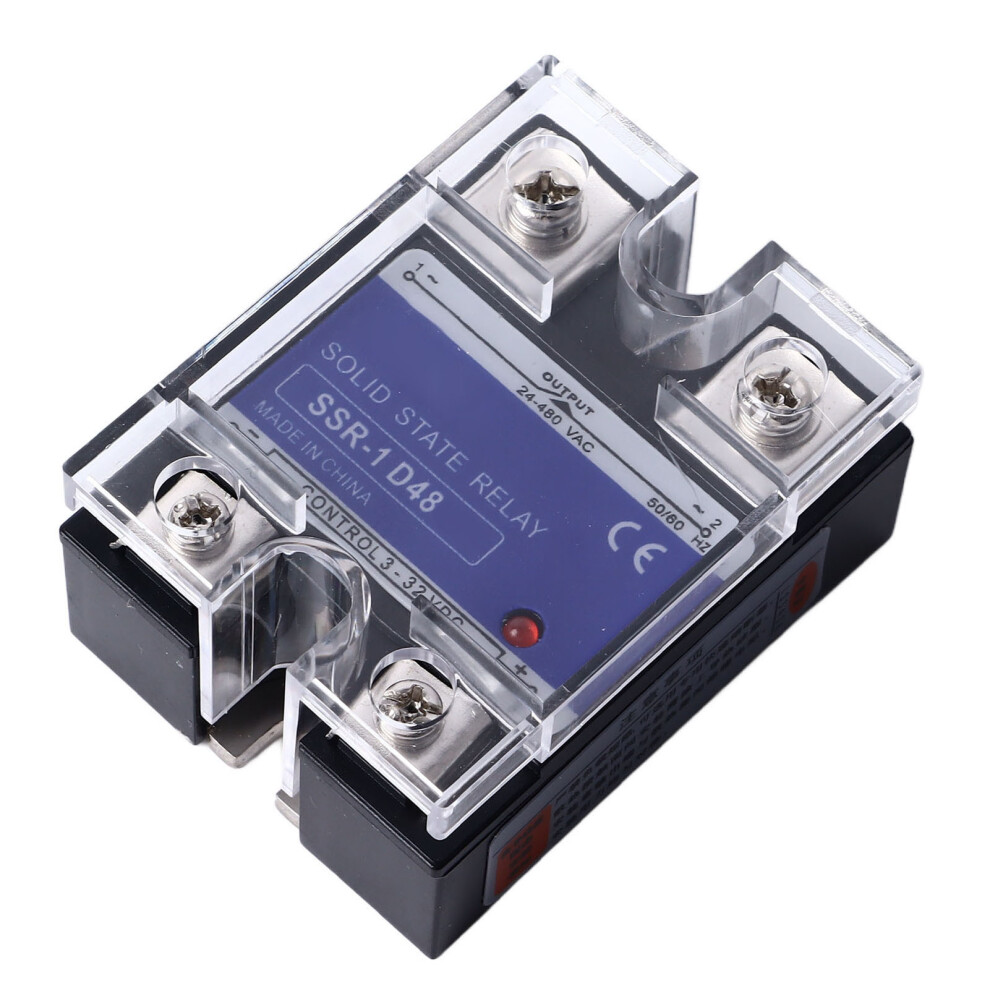 60A SSR Single Phase DC-AC 3-32VDC 24-480VAC