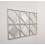 3X Silver Diamond Shape Square Wall Mirror 40x40Cm 4