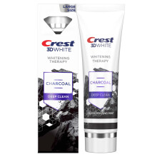Crest 3D White Whitening Therapy Charcoal Deep Clean Toothpaste, Invigorating Mint, 4.6 Ounces (130 g)