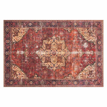 Loren Collection LQ-07 Oriental Area Rug Red Navy 2 ft 3 in