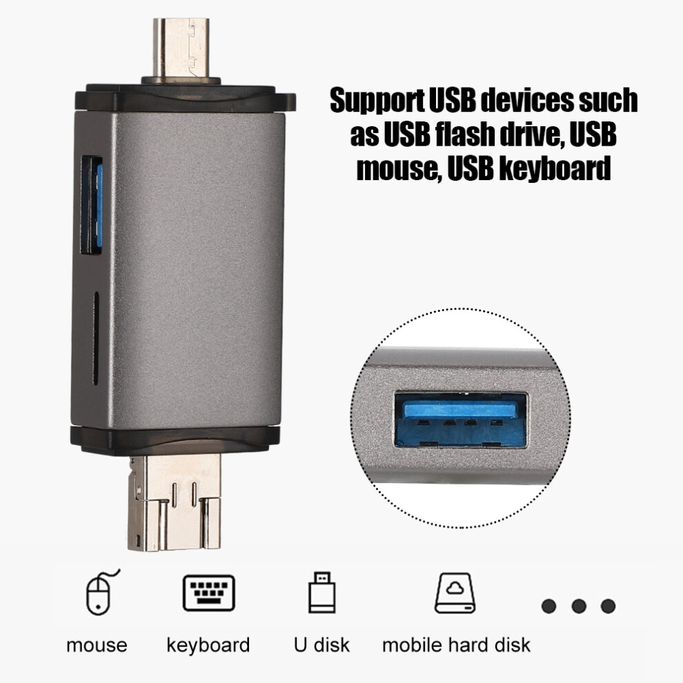 Multi-Function Card Reader Aluminium
