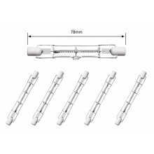 R7S Halogen Bulb 78mm 150W 230V, 5 pack