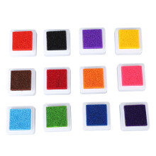 12 Colours Washable Ink Pads 48 Pack
