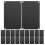 20Pièces Plaques Nom Aluminium Noires Avec Surface Gravable Durable 1