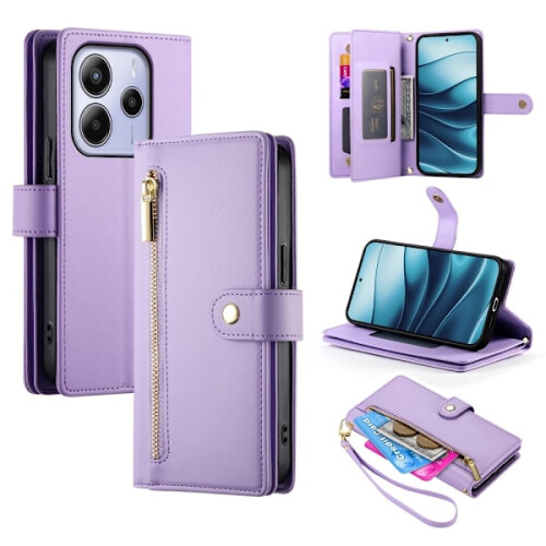 Compatibil cu Xiaomi Redmi Note14 4G Carcasă multifuncțională violet