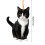 Black Cat Christmas Ornament Acrylic Round 1pc 3