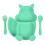 Children's Silicone Tableware Set with Squirrel Design 1
